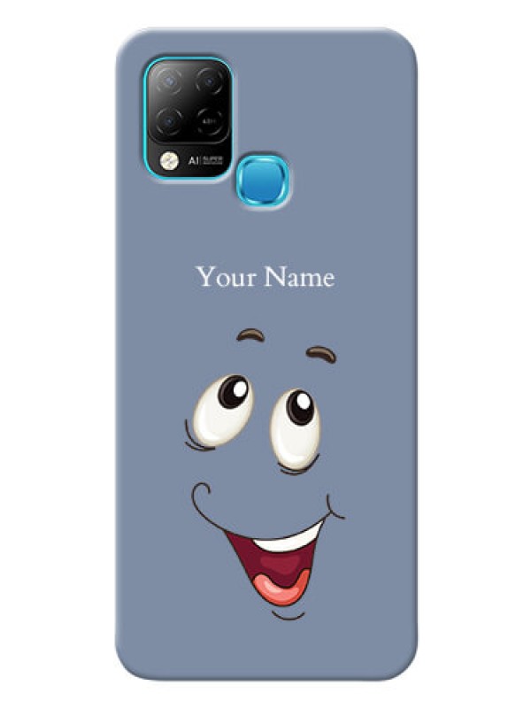 Custom Infinix Hot 10S Phone Back Covers: Laughing Cartoon Face Design