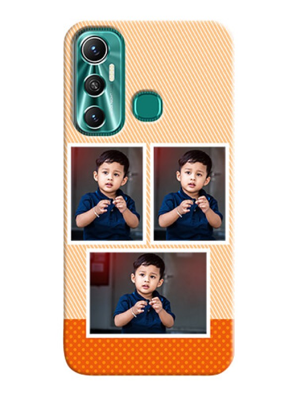 Custom Infinix Hot 11 Mobile Back Covers: Bulk Photos Upload Design