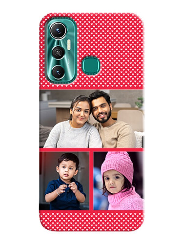 Custom Infinix Hot 11 mobile back covers online: Bulk Pic Upload Design
