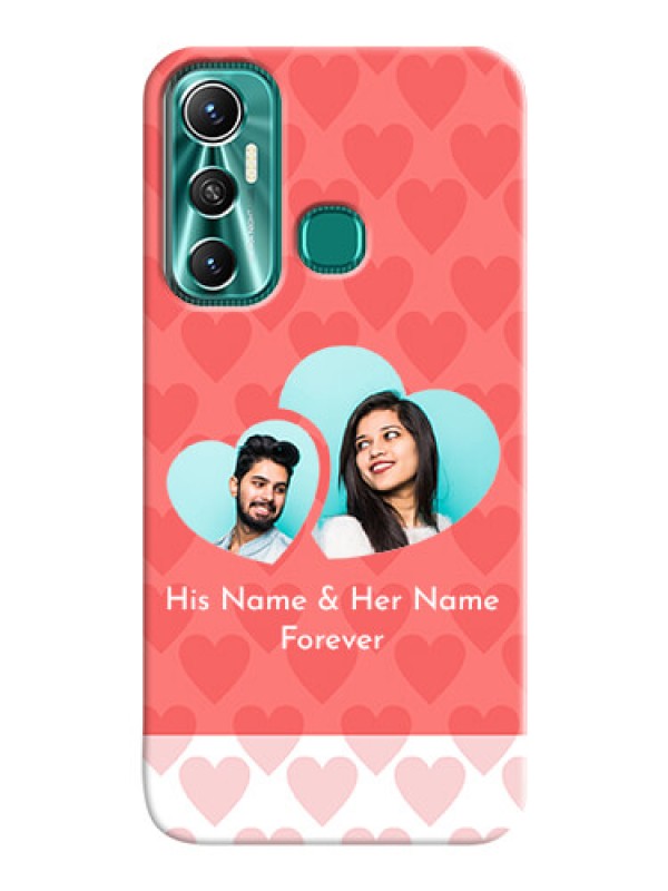 Custom Infinix Hot 11 personalized phone covers: Couple Pic Upload Design
