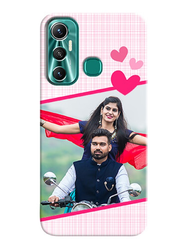 Custom Infinix Hot 11 Personalised Phone Cases: Love Shape Heart Design