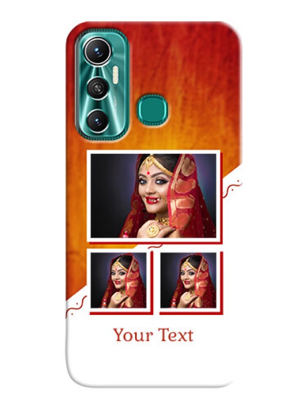 Custom Infinix Hot 11 Personalised Phone Cases: Wedding Memories Design 