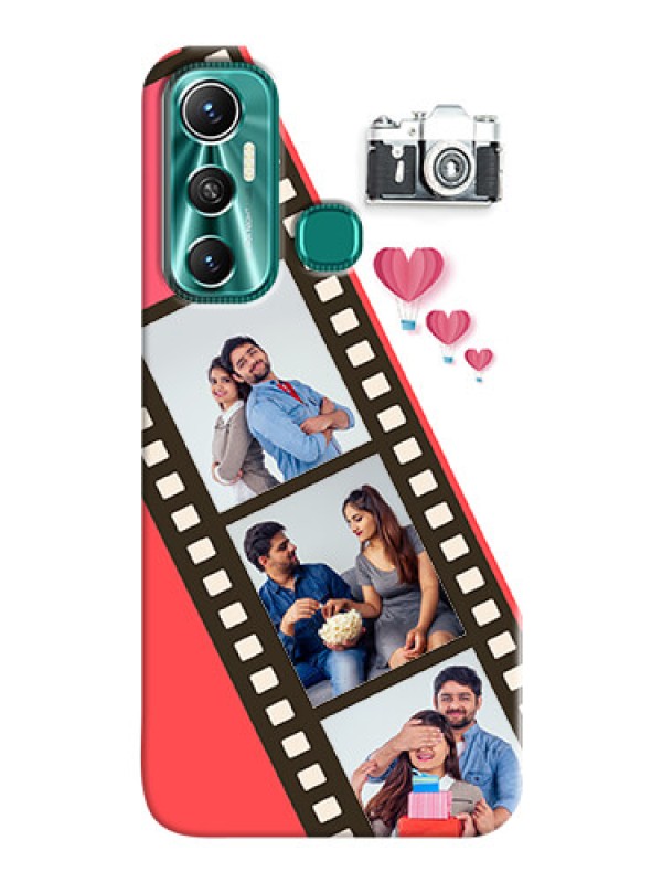Custom Infinix Hot 11 custom phone covers: 3 Image Holder with Film Reel
