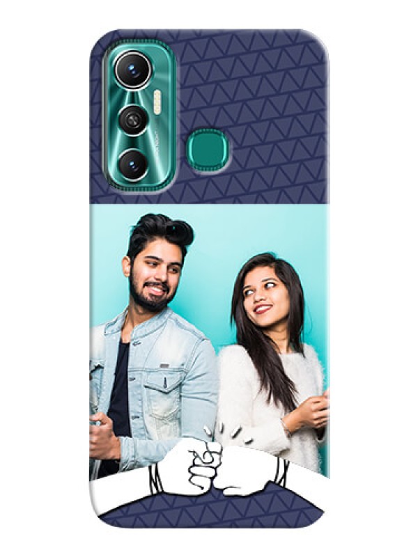Custom Infinix Hot 11 Mobile Covers Online with Best Friends Design 