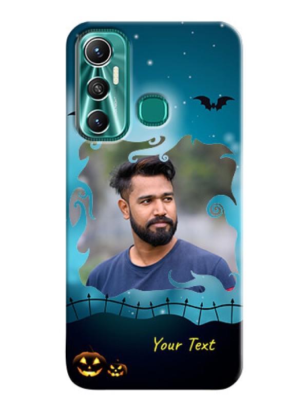 Custom Infinix Hot 11 Personalised Phone Cases: Halloween frame design