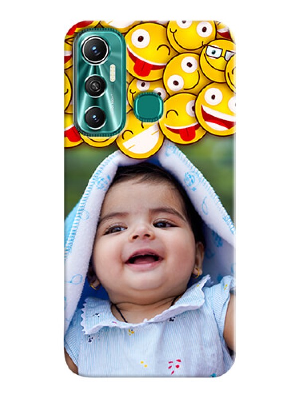 Custom Infinix Hot 11 Custom Phone Cases with Smiley Emoji Design