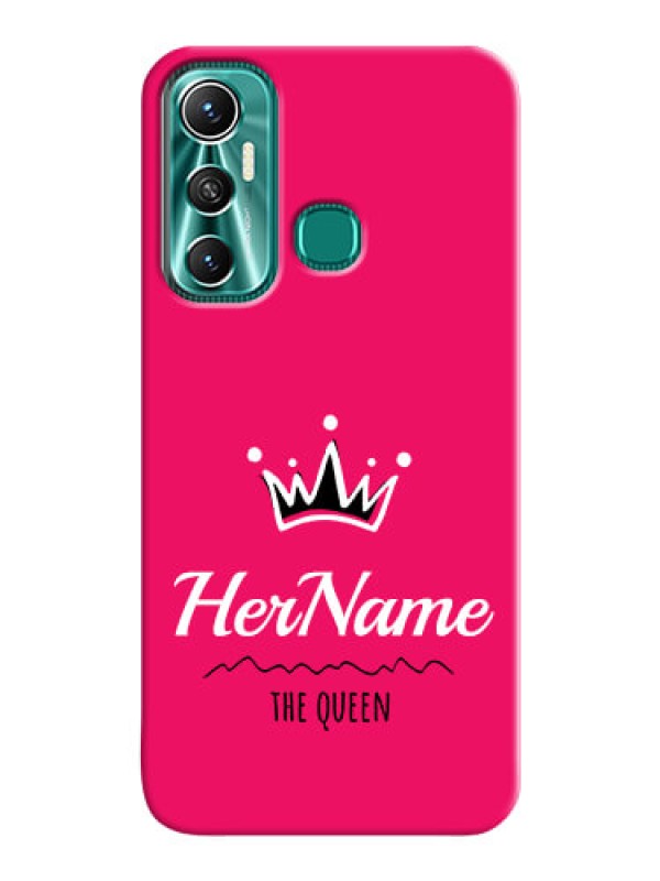 Custom Infinix Hot 11 Queen Phone Case with Name