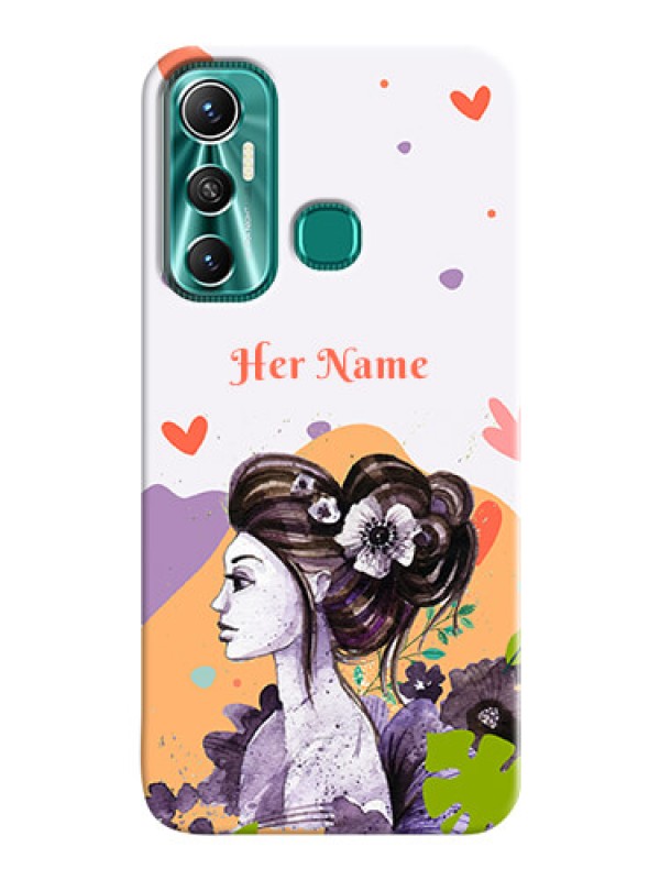 Custom Infinix Hot 11 Custom Mobile Case with Woman And Nature Design