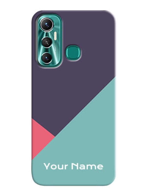 Custom Infinix Hot 11 Custom Phone Cases: Tri Color abstract Design