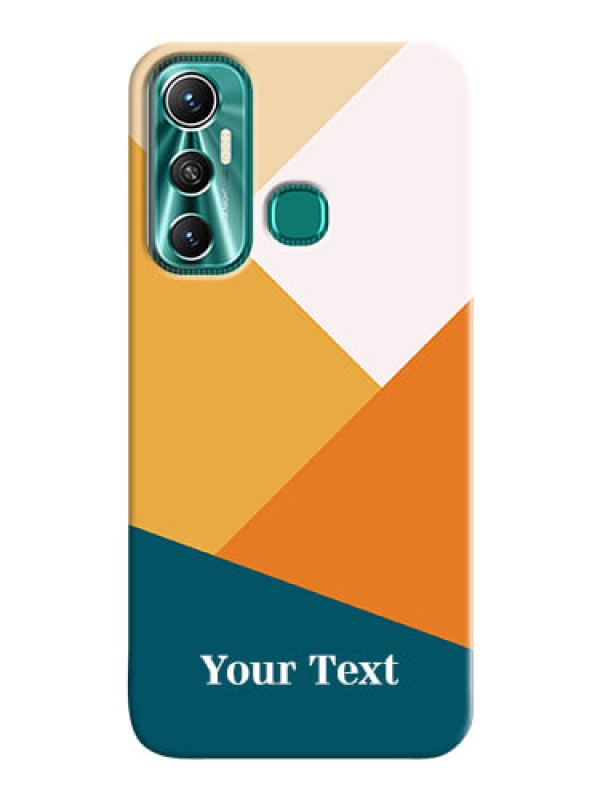 Custom Infinix Hot 11 Custom Phone Cases: Stacked Multi-colour Design