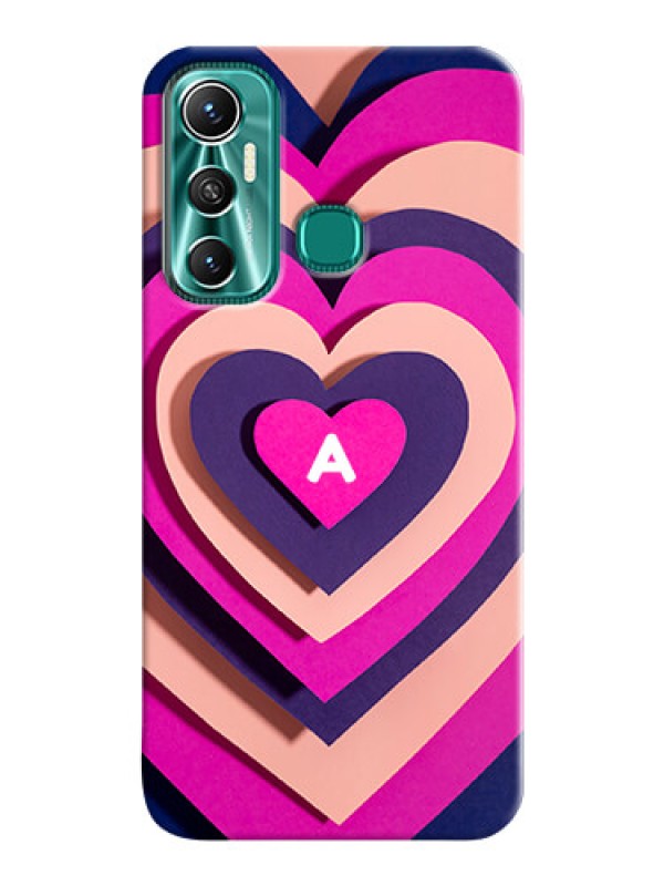Custom Infinix Hot 11 Custom Mobile Case with Cute Heart Pattern Design