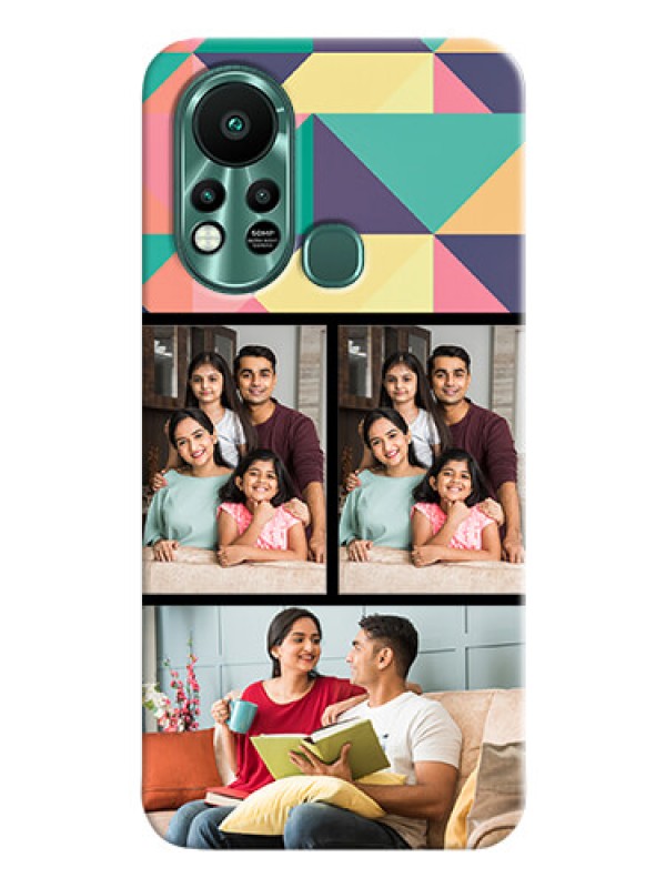 Custom Infinix Hot 11s personalised phone covers: Bulk Pic Upload Design