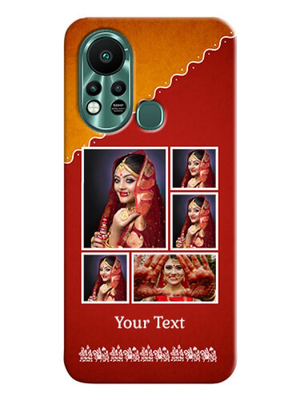 Custom Infinix Hot 11s customized phone cases: Wedding Pic Upload Design