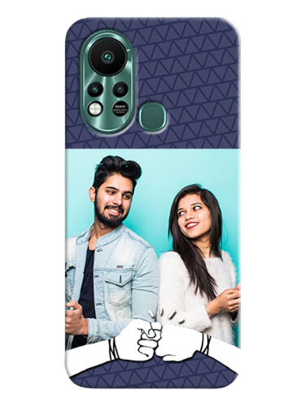 Custom Infinix Hot 11s Mobile Covers Online with Best Friends Design 