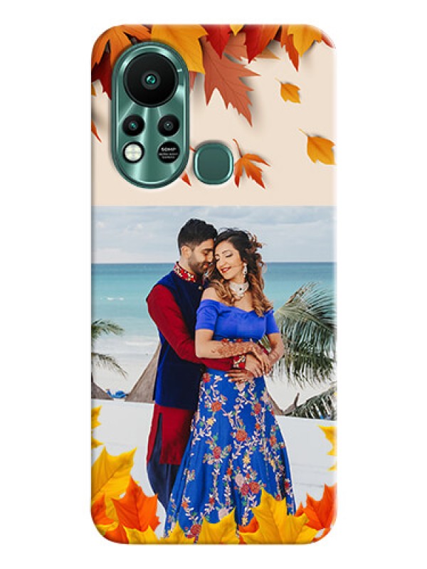 Custom Infinix Hot 11s Mobile Phone Cases: Autumn Maple Leaves Design