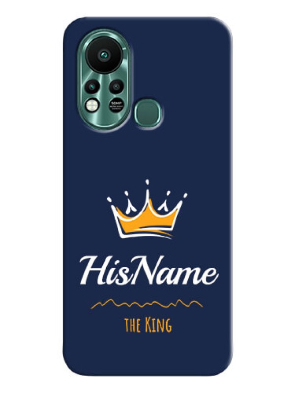 Custom Infinix Hot 11s King Phone Case with Name