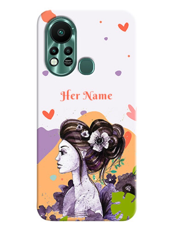 Custom Infinix Hot 11s Custom Mobile Case with Woman And Nature Design
