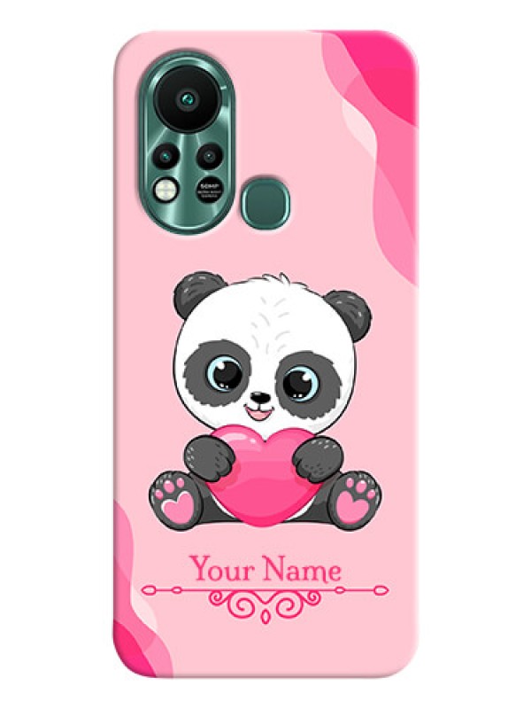 Custom Infinix Hot 11s Mobile Back Covers: Cute Panda Design