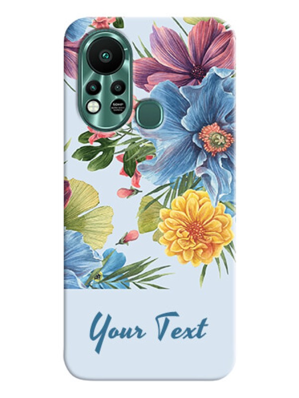 Custom Infinix Hot 11s Custom Phone Cases: Stunning Watercolored Flowers Painting Design