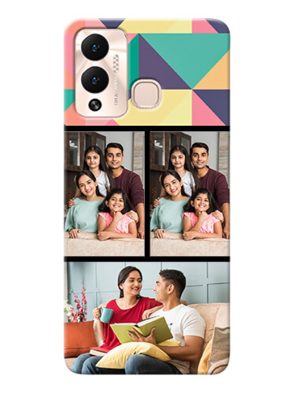 Custom Infinix Hot 12 Play personalised phone covers: Bulk Pic Upload Design