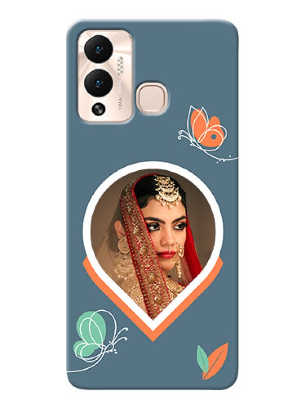 Custom Infinix Hot 12 Play Custom Mobile Case with Droplet Butterflies Design
