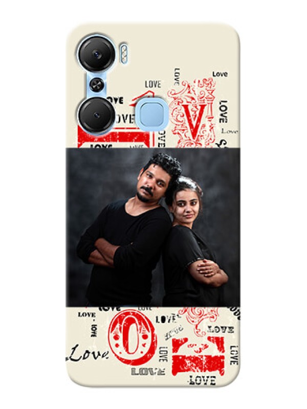 Custom Infinix Hot 12 Pro mobile cases online: Trendy Love Design Case