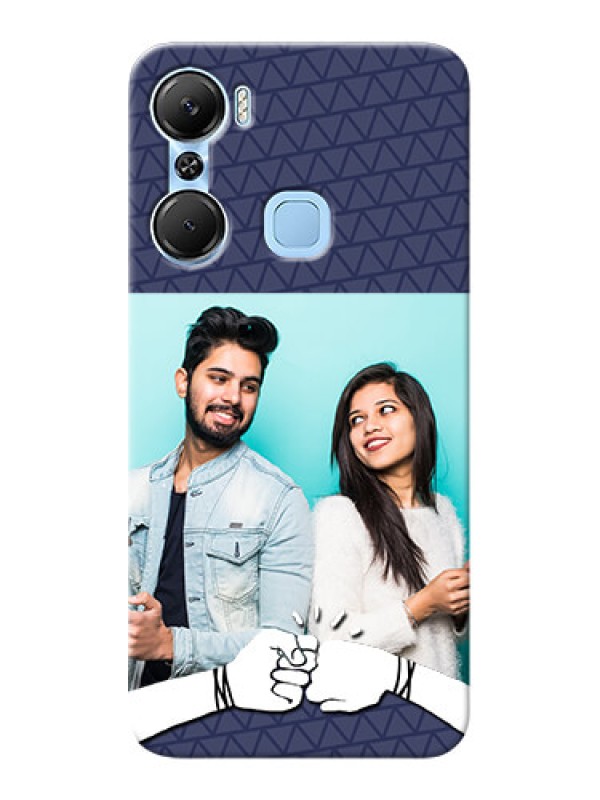 Custom Infinix Hot 12 Pro Mobile Covers Online with Best Friends Design 