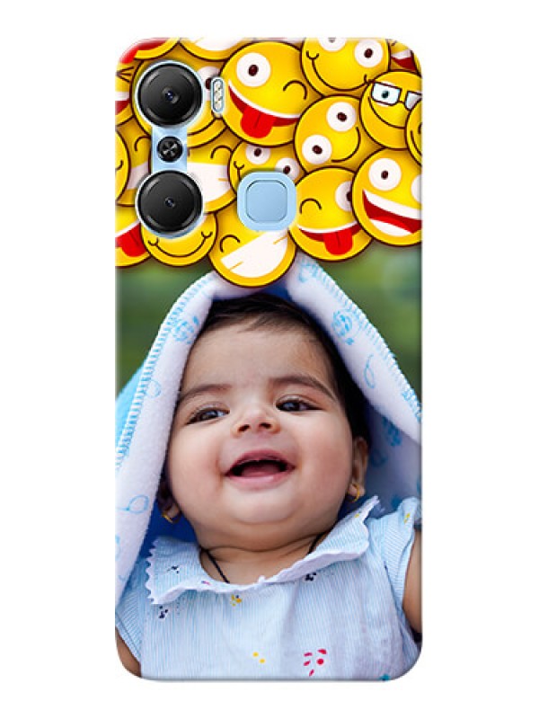 Custom Infinix Hot 12 Pro Custom Phone Cases with Smiley Emoji Design