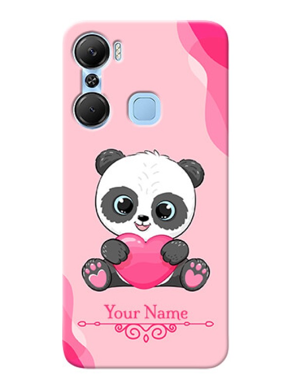 Custom Infinix Hot 12 Pro Mobile Back Covers: Cute Panda Design