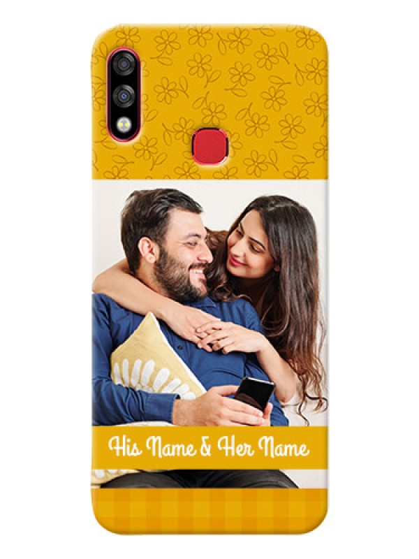 Custom Infinix Hot 7 Pro mobile phone covers: Yellow Floral Design