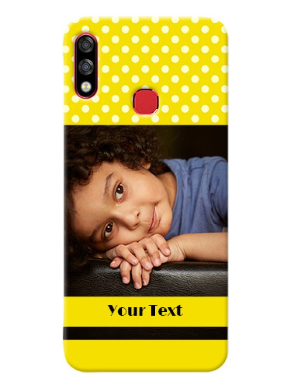 Custom Infinix Hot 7 Pro Custom Mobile Covers: Bright Yellow Case Design
