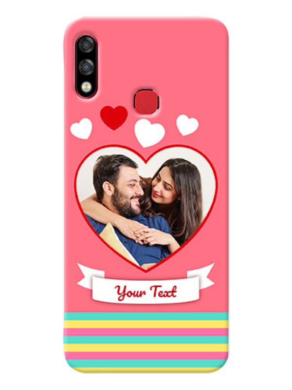 Custom Infinix Hot 7 Pro Personalised mobile covers: Love Doodle Design