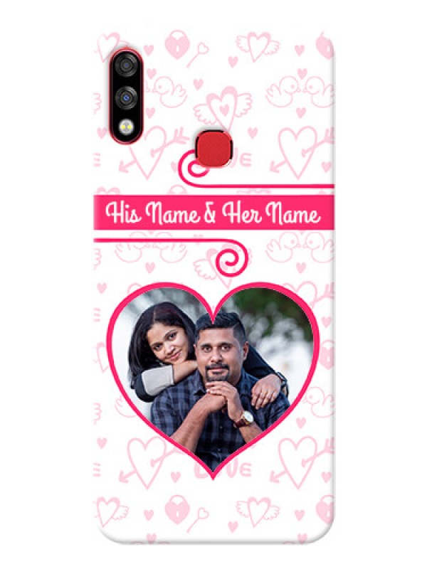Custom Infinix Hot 7 Pro Personalized Phone Cases: Heart Shape Love Design