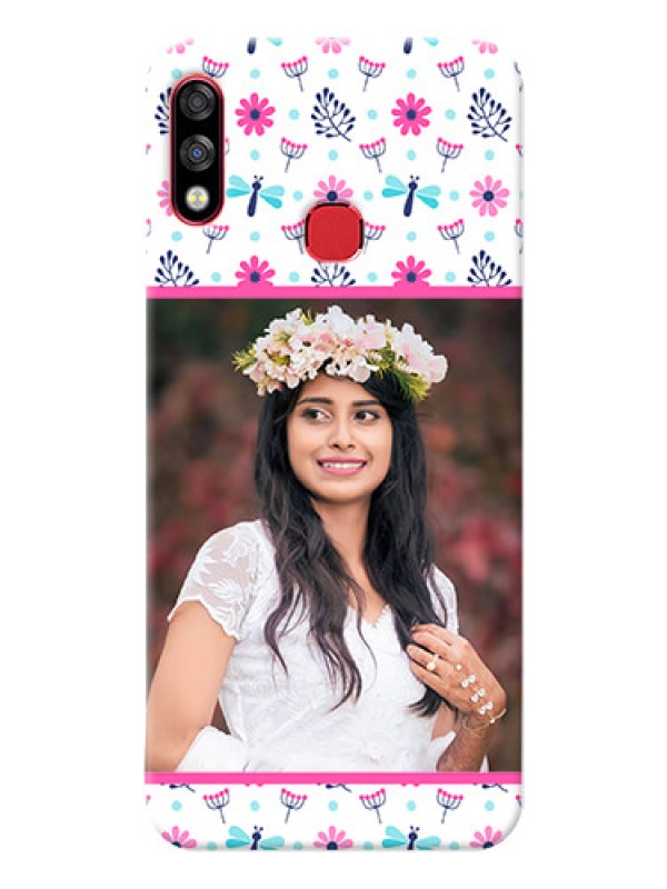 Custom Infinix Hot 7 Pro Mobile Covers: Colorful Flower Design