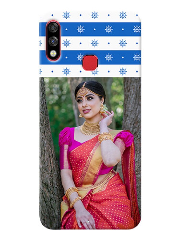 Custom Infinix Hot 7 Pro custom mobile covers: Snow Pattern Design