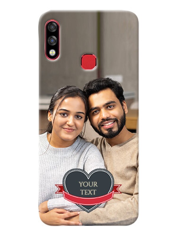 Custom Infinix Hot 7 Pro mobile back covers online: Just Married Couple Design