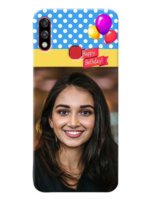 Custom Infinix Hot 7 Pro custom mobile back covers: Happy Birthday Design