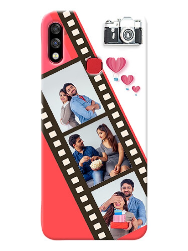 Custom Infinix Hot 7 Pro custom phone covers: 3 Image Holder with Film Reel