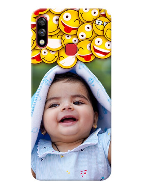 Custom Infinix Hot 7 Pro Custom Phone Cases with Smiley Emoji Design