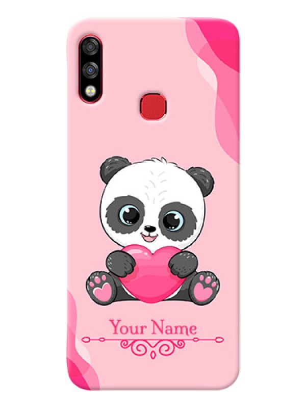 Custom Infinix Hot 7 Pro Mobile Back Covers: Cute Panda Design