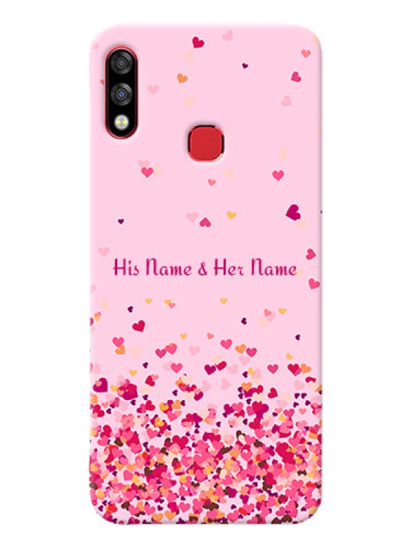 Custom Infinix Hot 7 Pro Phone Back Covers: Floating Hearts Design