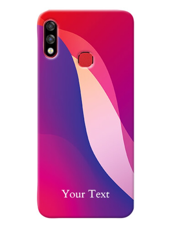 Custom Infinix Hot 7 Pro Mobile Back Covers: Digital abstract Overlap Design