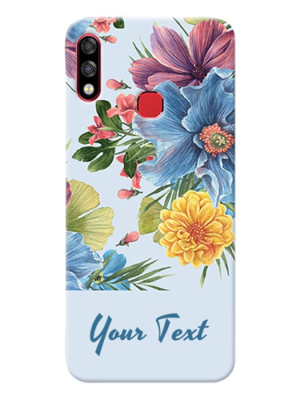 Custom Infinix Hot 7 Pro Custom Phone Cases: Stunning Watercolored Flowers Painting Design