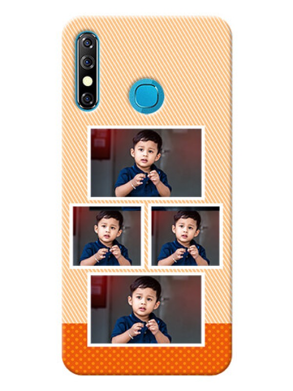 Custom Infinix Hot 8 Mobile Back Covers: Bulk Photos Upload Design
