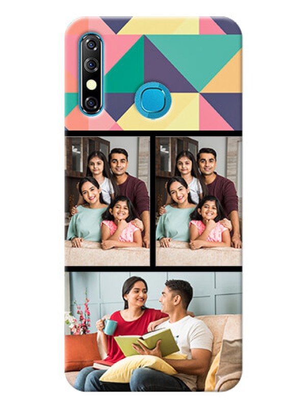 Custom Infinix Hot 8 personalised phone covers: Bulk Pic Upload Design