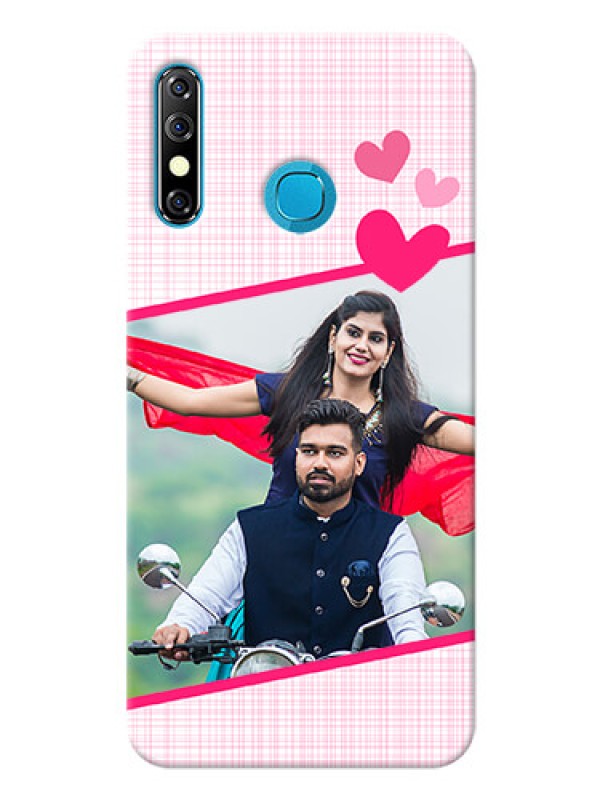 Custom Infinix Hot 8 Personalised Phone Cases: Love Shape Heart Design