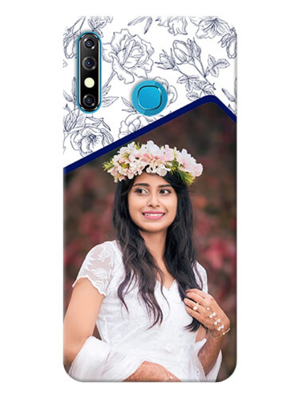 Custom Infinix Hot 8 Phone Cases: Premium Floral Design