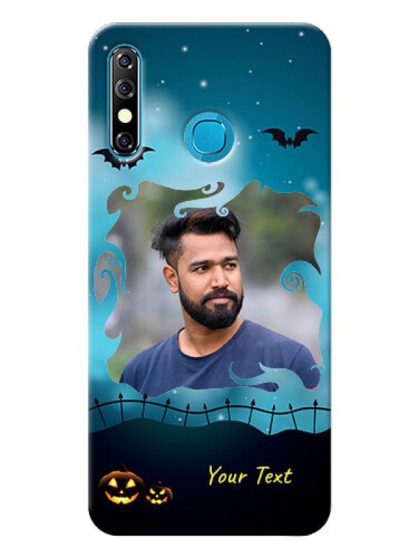 Custom Infinix Hot 8 Personalised Phone Cases: Halloween frame design