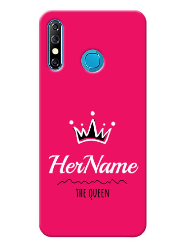 Custom Infinix Hot 8 Queen Phone Case with Name