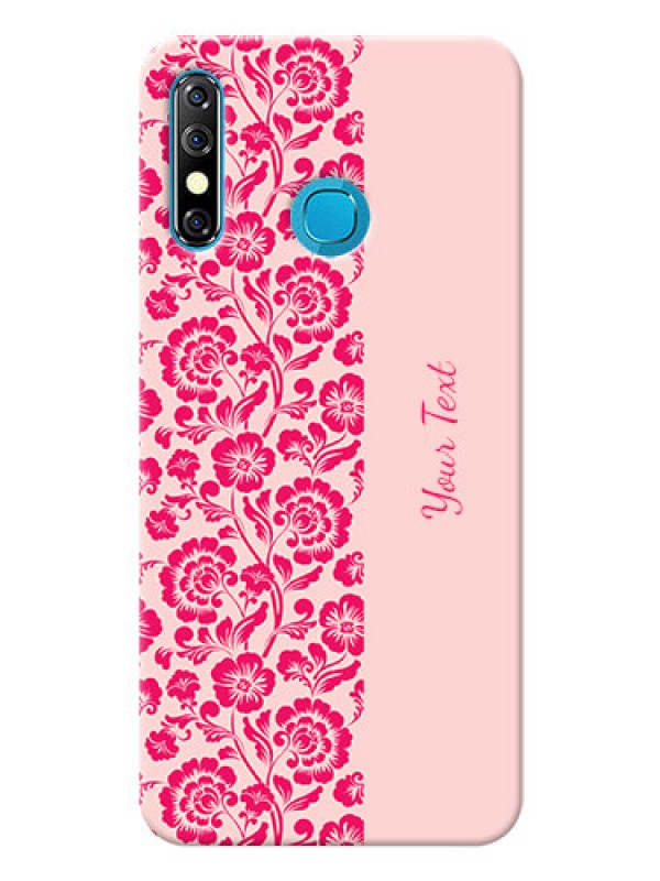 Custom Infinix Hot 8 Phone Back Covers: Attractive Floral Pattern Design